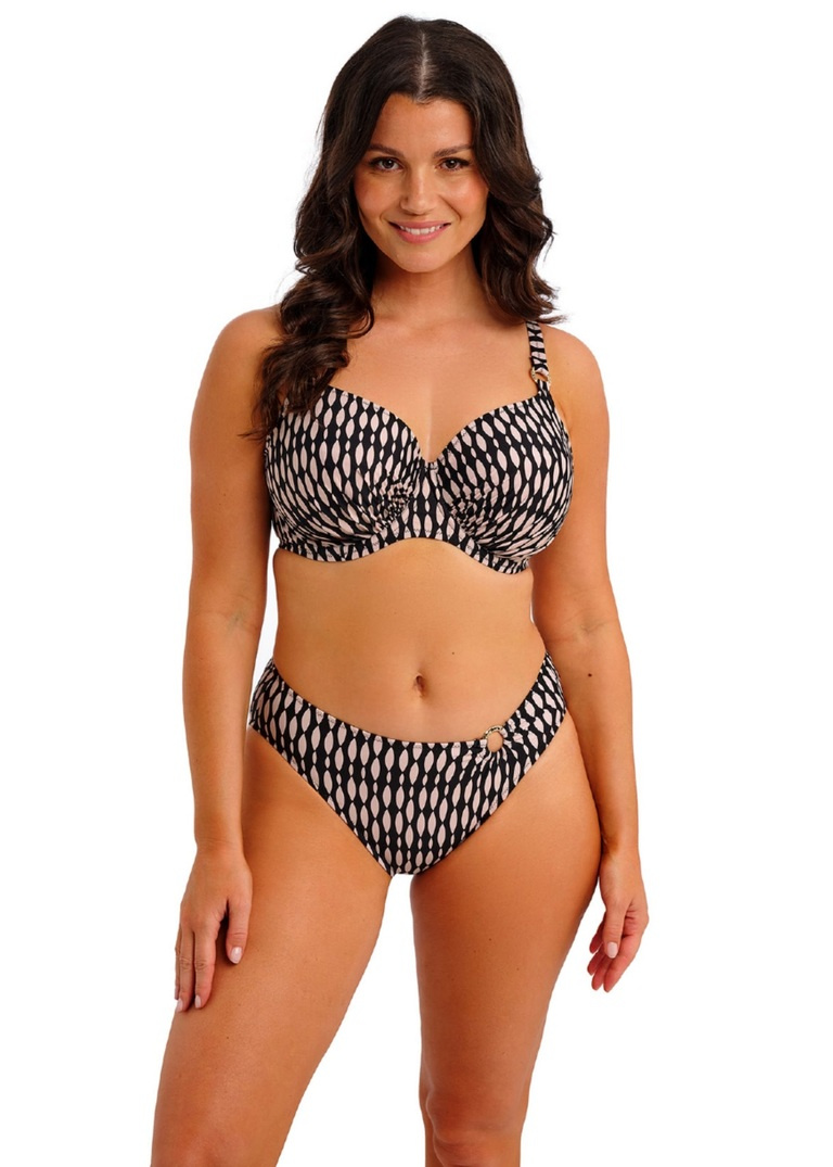 Biustonosz kąpielowy Fantasie SHELL BAY FS506901DEB Uw Gathered Full Cup Bikini Top Desert Blush