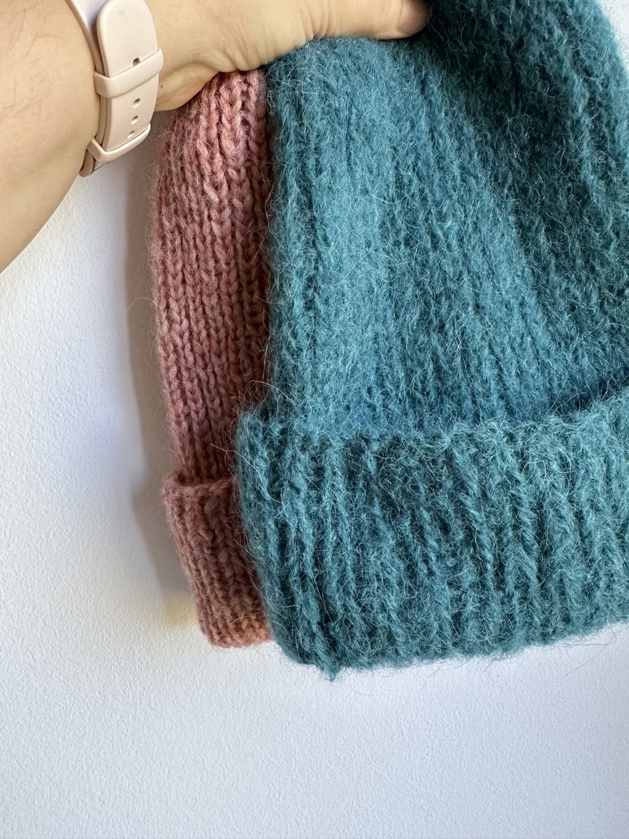 WATA CUKROWA – czapka z alpaki damska 8 Petrol niebieski