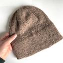 Ręcznie robiona Czapka hand made Tweed RONIA 05 Grizzly