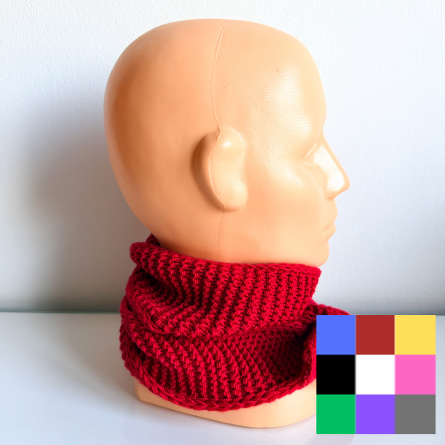 Ręcznie robiony KOMIN HELLI 100% Baby Merino - WYBIERZ KOLOR