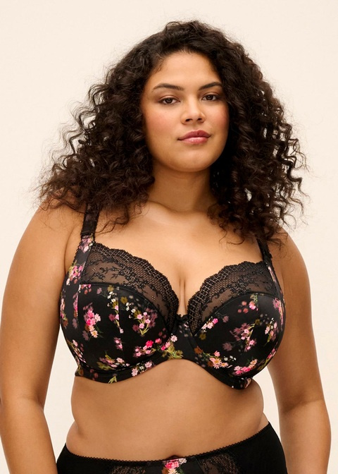 Biustonosz Elomi LUCIE EL4490FLR Uw Plunge Bra - Stretch Fleur