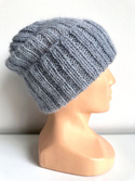 MARGARET Handmade Warm Alpaca Beanie 9021/06 Mgła