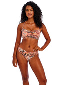 KOMPLET - Strój kąpielowy Freya Swim DESERT CAT Sunset AS205910SUT Uw Bandeau Bikini Top (34D) + majtki wiązane