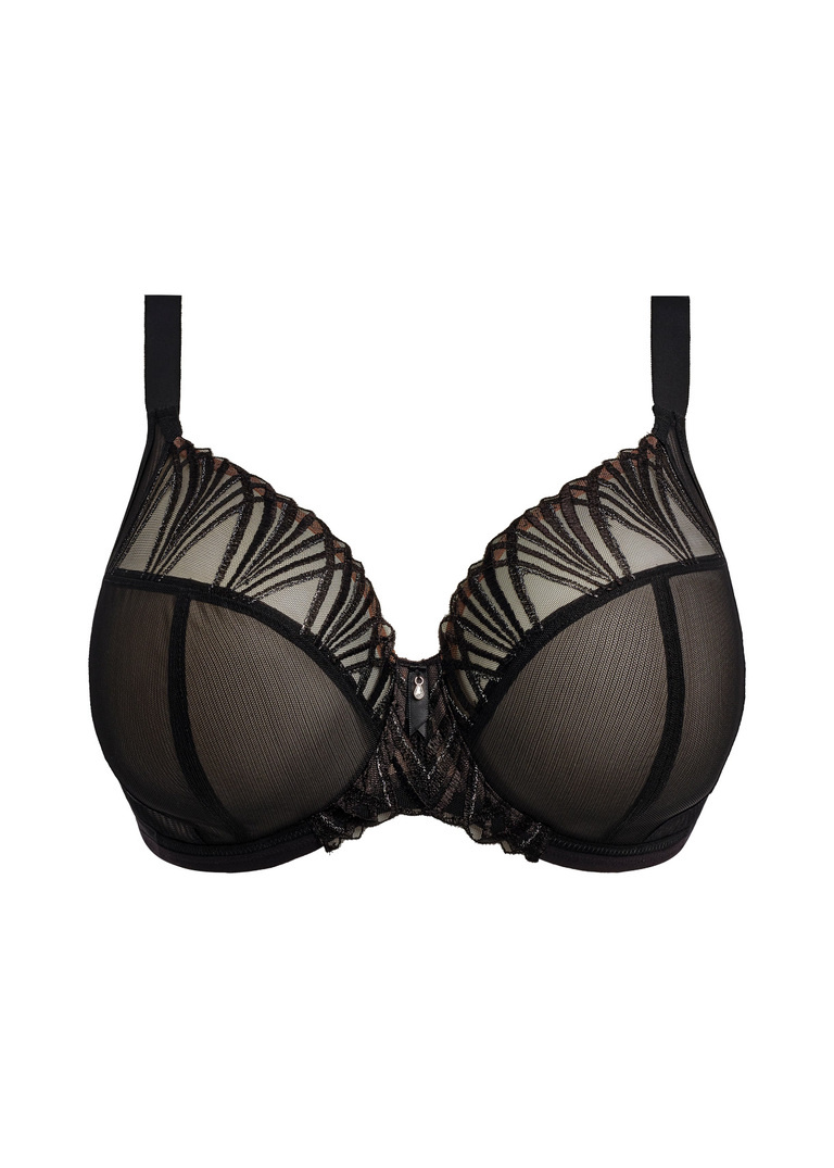 Biustonosz plunge Elomi KINTAI EL301202BLK Uw Plunge Bra Black