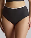 Wysokie majtki kąpielowe Panache Swim RIC RAC SW1755 High Waist Bikini Bottoms Ric Rac Black
