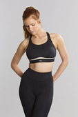 Bezfiszbinowy biustonosz sportowy Panache Sport FREEDOM 7344 Non Wired Sports Bra Black/Chalk