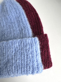 WATA CUKROWA Women's Alpaca and Merino Wool Beanie 21 Blue
