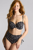 Figi kąpielowe Panache Swim POLKA DOT SW2049 Midi Adjustable Bikini Bottoms Polka Dot Print