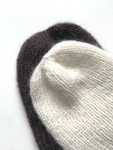 AUREA – ręcznie robiona ciepła czapka damska z baby merino + moher i jedwab 02/01 Ecru