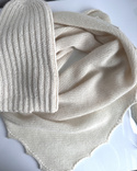 LAURIN – czapka zimowa beanie z alpaki 100% 100 Ecru