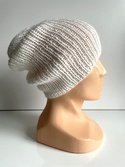 KIARA Damenmütze aus Alpaka 100% Alpaka 101 Weiß Beanie
