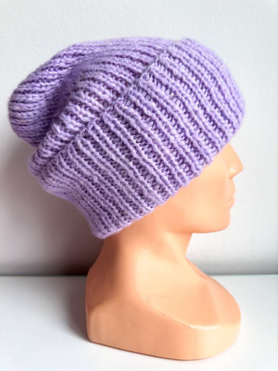 CHMURKA Turn-Up Beanie Alpaca 41 Słodka Orchidea