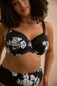 Biustonosz Sculptresse by Panache BLISS 10685B Full Cup Bra Black Floral