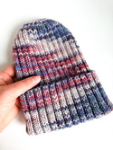 NELLI – ręcznie robiona czapka merino beanie 43 Morwa zimowa
