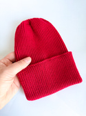 VARELLA – czapka zimowa merino beanie 100% baby merino 16 czerwony