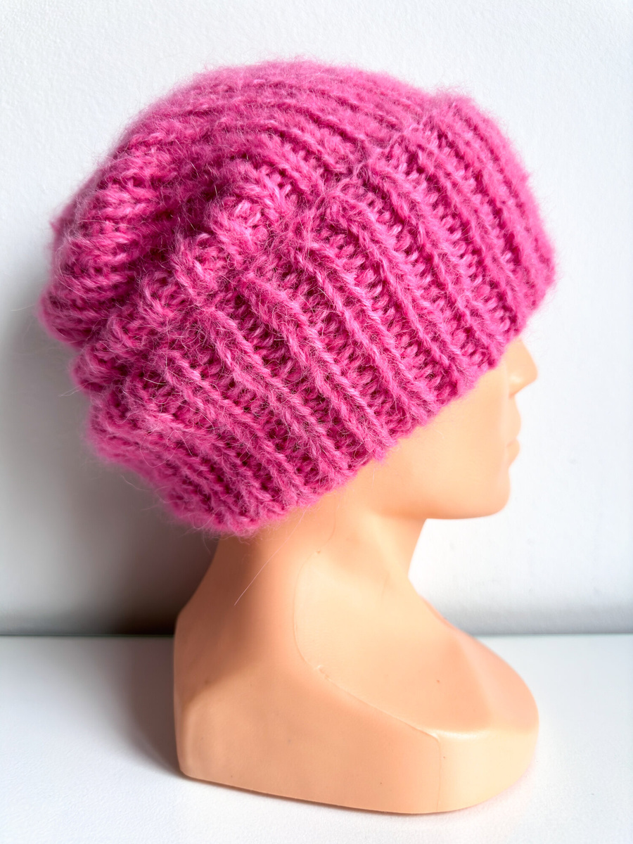 WATA CUKROWA 2.0 Alpaca Beanie 17/9034 Dark Pink