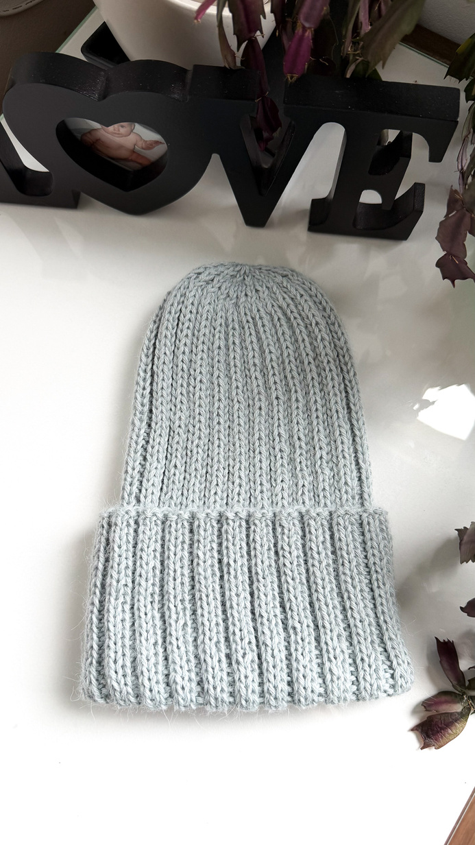 LAURIN – czapka z 100% alpaki 9037 jasna morska zieleń