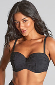 Biustonosz kąpielowy Panache Swim TULLE SW1963 Margot Bandeau Bikini Top Tulle Black