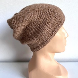 CHMURKA Alpaca Beanie 35 Glina brązowy