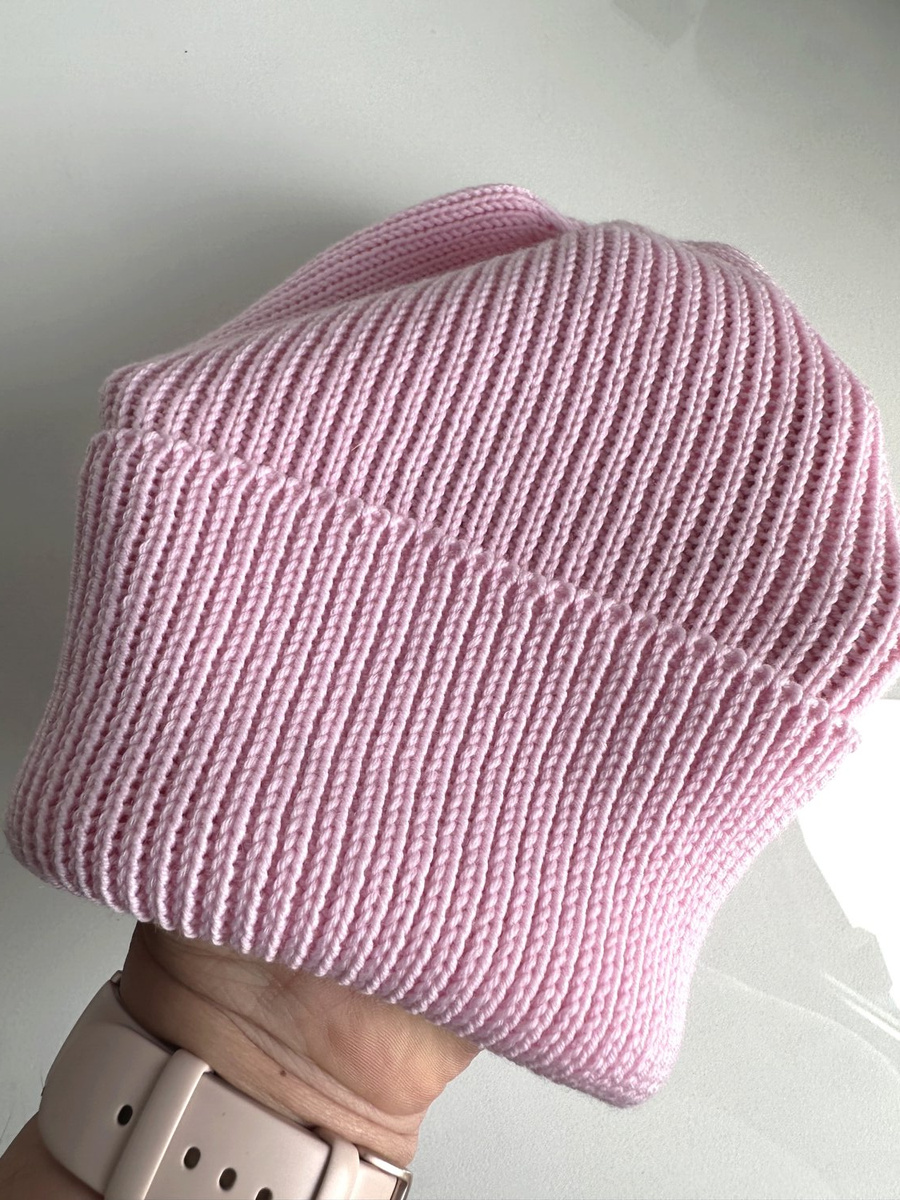 VARELLA – czapka merino beanie 100% Baby Merino 05 Jasny Róż zimowa