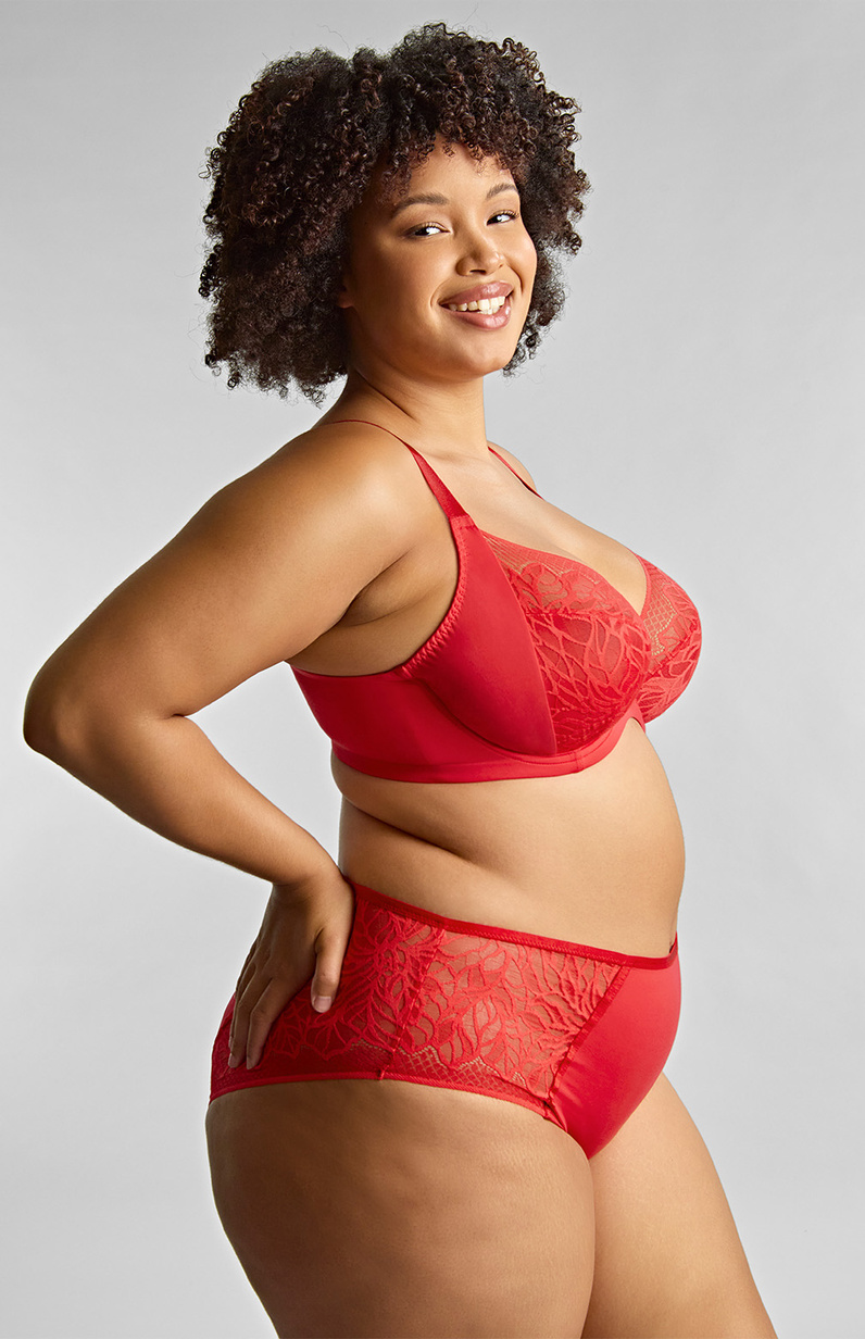 Biustonosz Sculptresse by Panache SOPHIA 11196 Plunge Bra Red