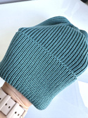 Beanie czapka z wełny merino VARELLA 100% Baby Merino 47 Morze Północne