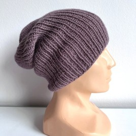 KIARA Beanie-Mütze 100% Alpaka 3800 fiołkowo-różowy