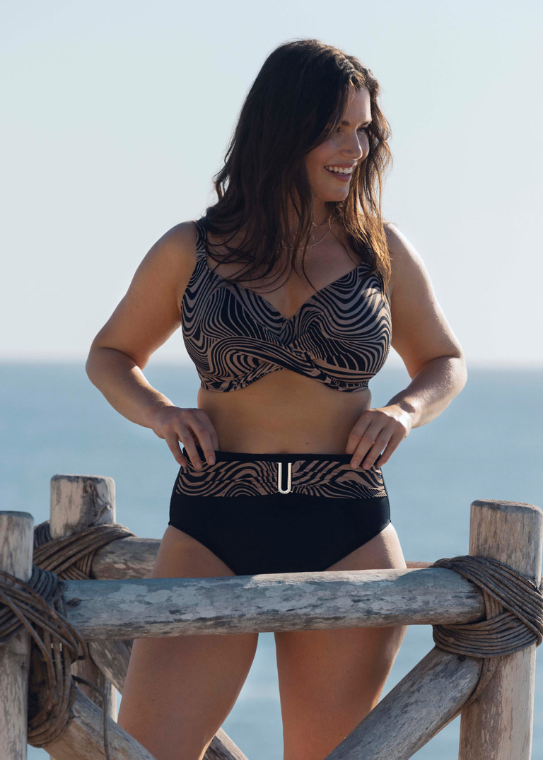 Biustonosz kąpielowy Fantasie Swim PEMBA ISLAND FS505405MOA Uw Full Cup Bikini Top Mocha