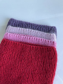 AUREA – ręcznie robiona czapka beanie merino + moher i jedwab damska 16/14 Czerwony