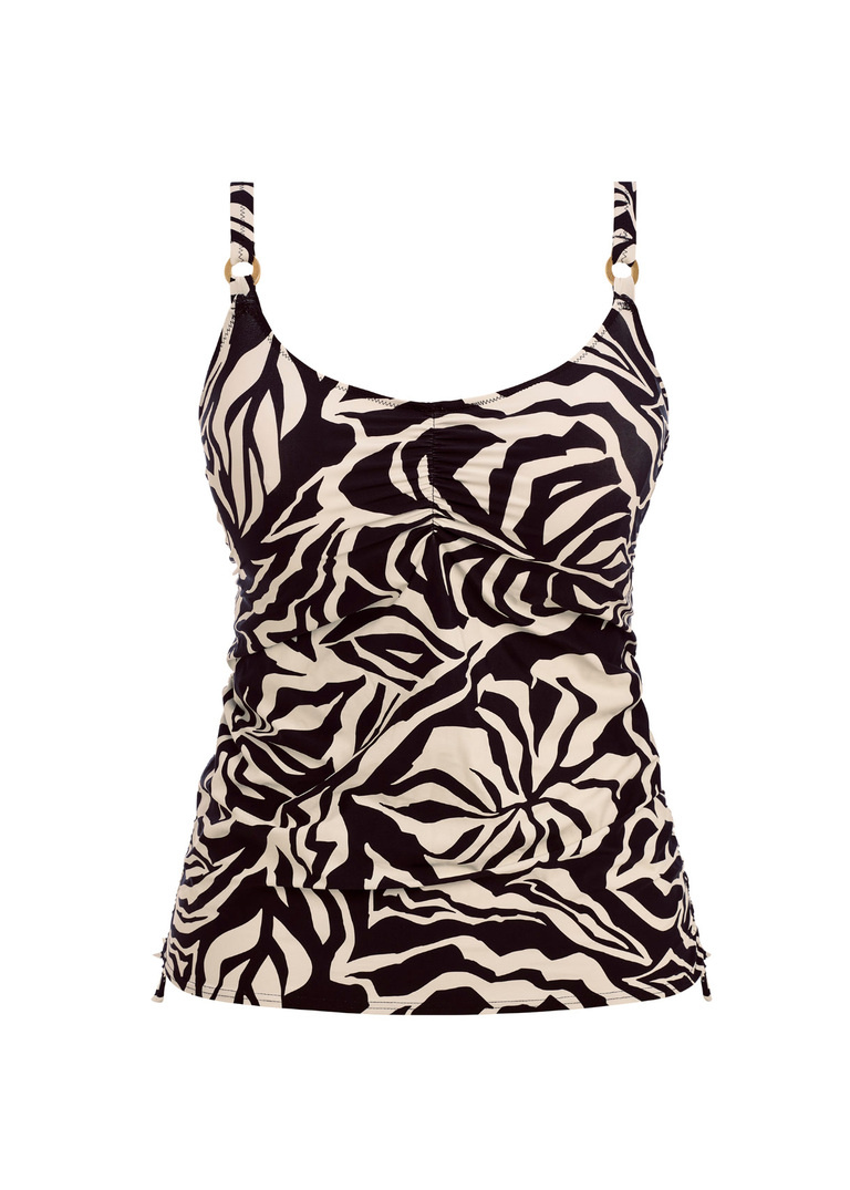 Koszulka kąpielowa Fantasie Swim ARUBA NIGHTS FS505351LAC Uw Adjustable Side Tankini Black & Cream