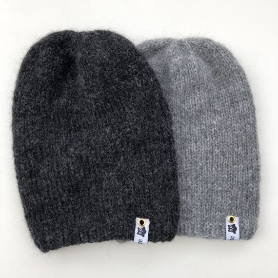CHMURKA Handmade Alpaca Beanie 06 Anthracite