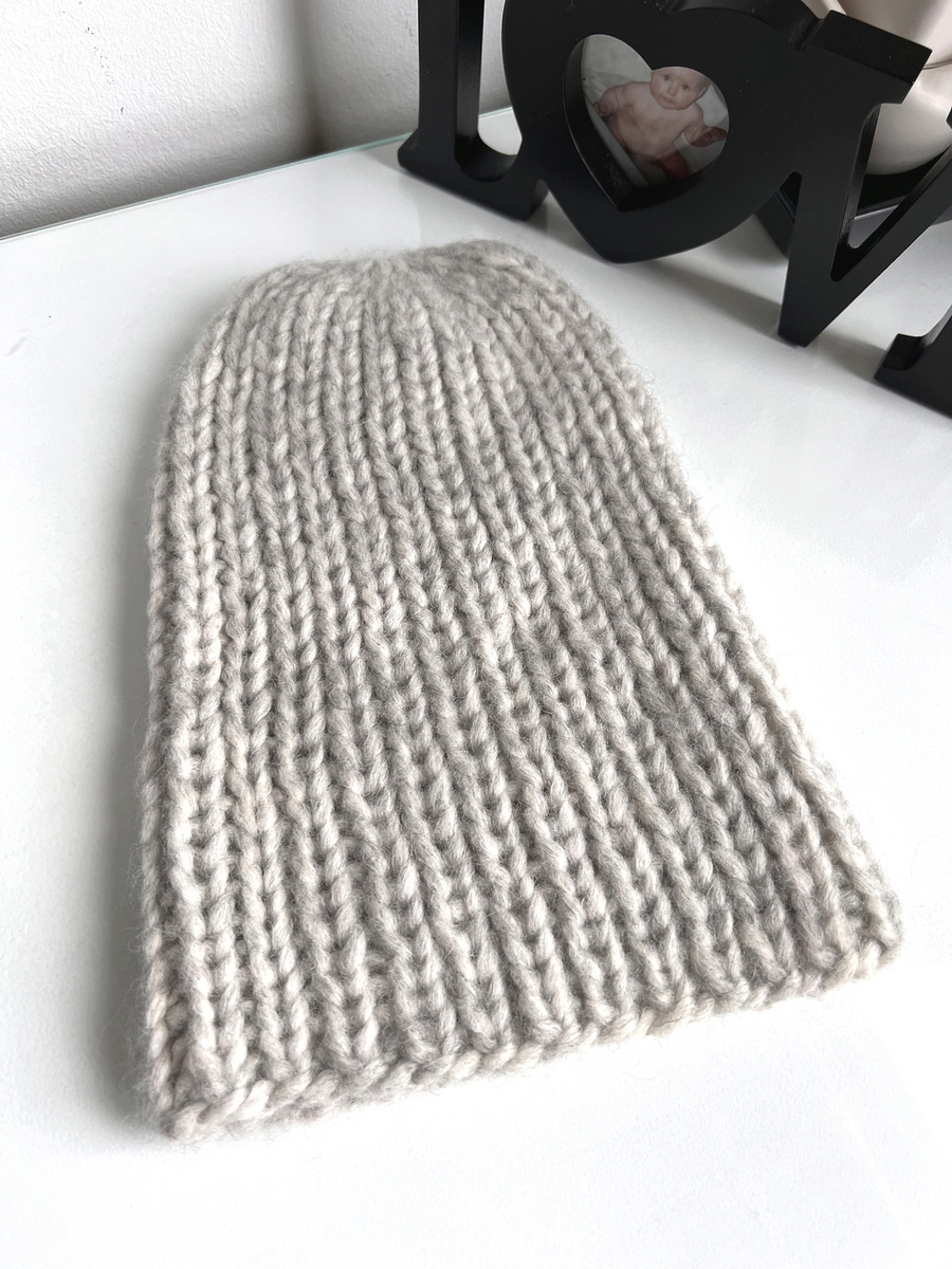 Ręcznie robiona czapka damska SASHA Alpaka z Bawełną 03 jasny szary