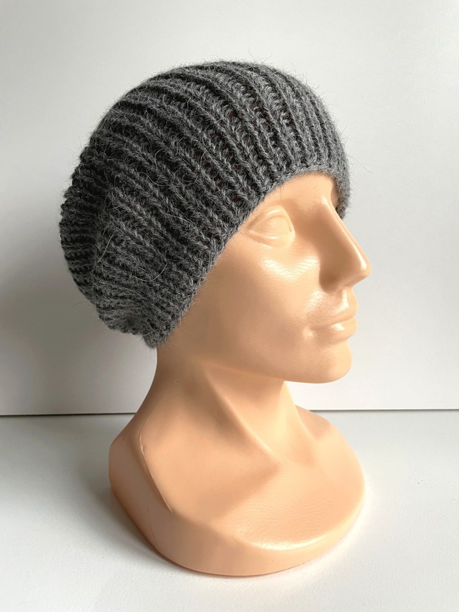 KIARA Beanie-Mütze aus 100% Alpaka 7323 morska mgła zimowa
