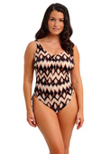 Strój kąpielowy Fantasie Swim SABANA FS506430CPT Uw V-neck Swimsuit With Adjustable Leg Copper Tint
