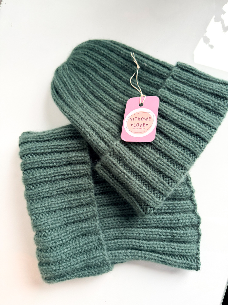 Wełniany KOMIN KASZMIR 100% - WYBIERZ KOLOR