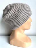 VARELLA – czapka beanie z wełny merino 100% Baby Merino 23 Jasny Beż jesienno-zimowa