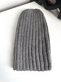 HELLI – czapka zimowa damska beanie 100% baby merino 19 szary