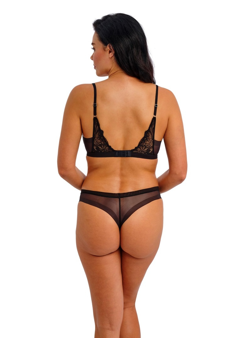 Figi tanga Wacoal ABELLIA WE601770BLK Tanga Black
