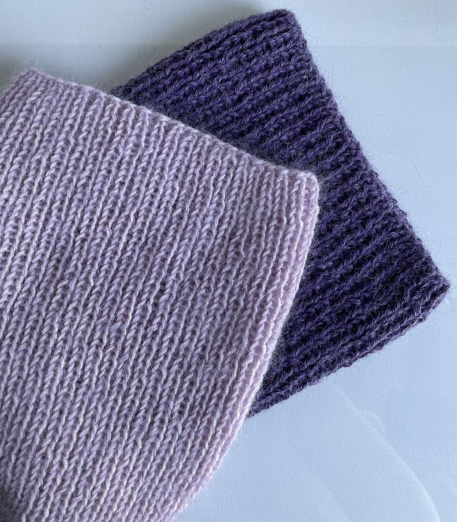 AUREA – ręcznie robiona czapka beanie baby merino + moher i jedwab damska 54/09 Pudrowy Róż