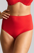 Majtki kąpielowe z wysokim stanem Panache Swim AURORA SW2035A High Waist Bikini Bottoms Aurora Red