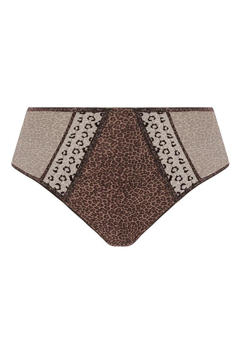 KOMPLET - Bielizna Elomi MATILDA Leopard EL8900LED Uw Plunge Bra + figi EL8906LED Full Brief (38H)