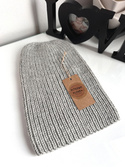 NANA – czapka beanie z wełny baby merino 22 Jasny Szary