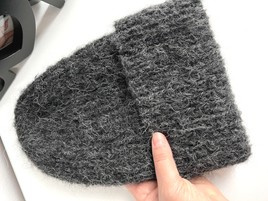 WATA CUKROWA Alpaca Beanie 05 Black