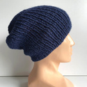 KIARA Beanie-Mütze aus 100% Alpaka 5575 Dunkelblau