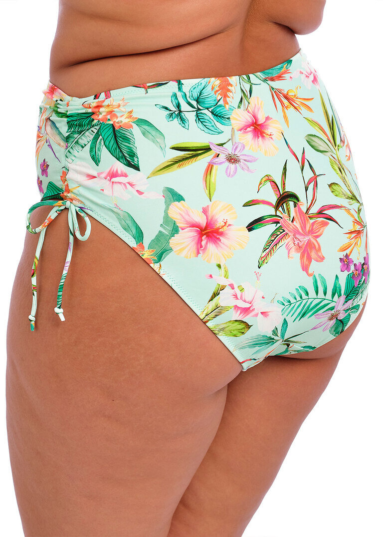 KOMPLET - Biustonosz kąpielowy i majtki Elomi Swim SUNSHINE COVE Aqua ES801802AQA Uw Plunge Bikini Top (36G, 36HH) + figi 42