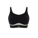 Bezfiszbinowy biustonosz sportowy Panache Sport FREEDOM 7344 Non Wired Sports Bra Black/Chalk