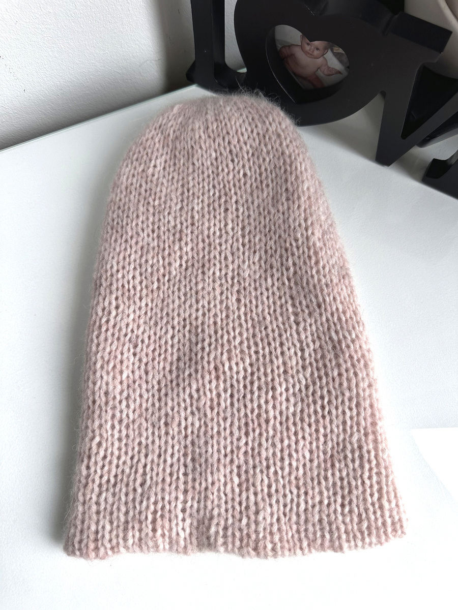 CHMURKA Double Alpaca Beanie 33 Różowy Piasek