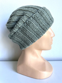 HELLI – czapka merino beanie wywijana 100% baby merino 50 Zielona Szałwia