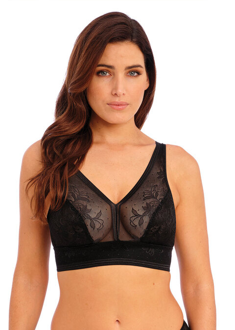 Biustonosz Wacoal NET EFFECTS WA810340BLK Bralette Black