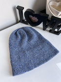 Ręcznie robiona Czapka hand made Tweed RONIA 10 Dżins